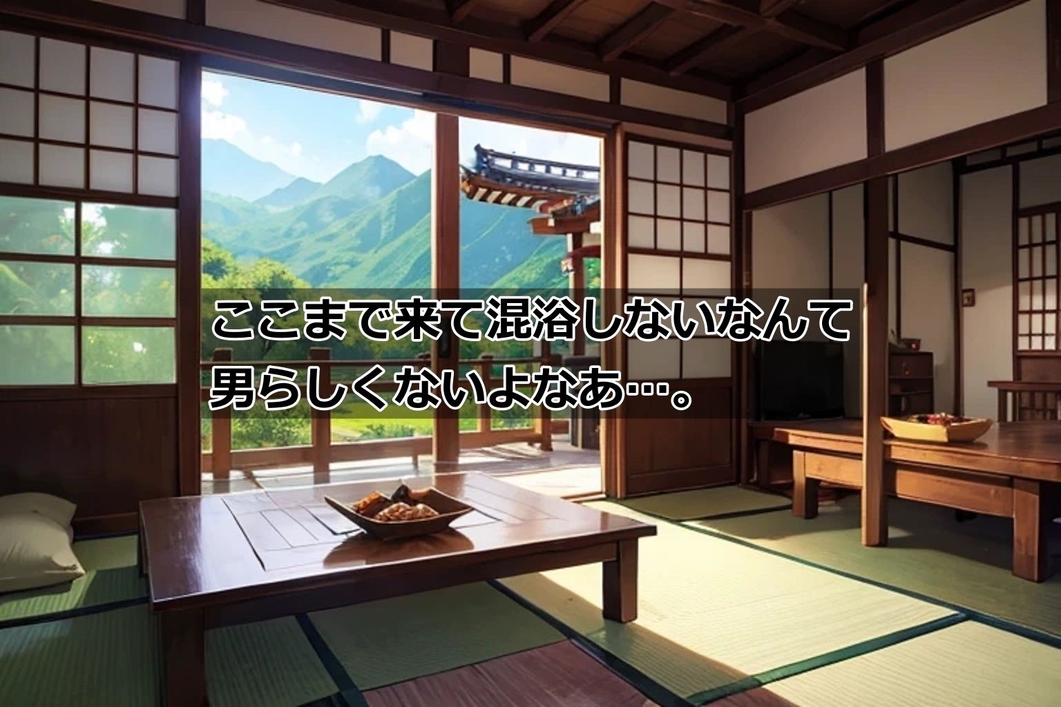 サンプル画像4:可愛すぎる幼なじみと温泉旅行 ただし混浴だとは言ってない(くまとねこ屋) [d_631178]