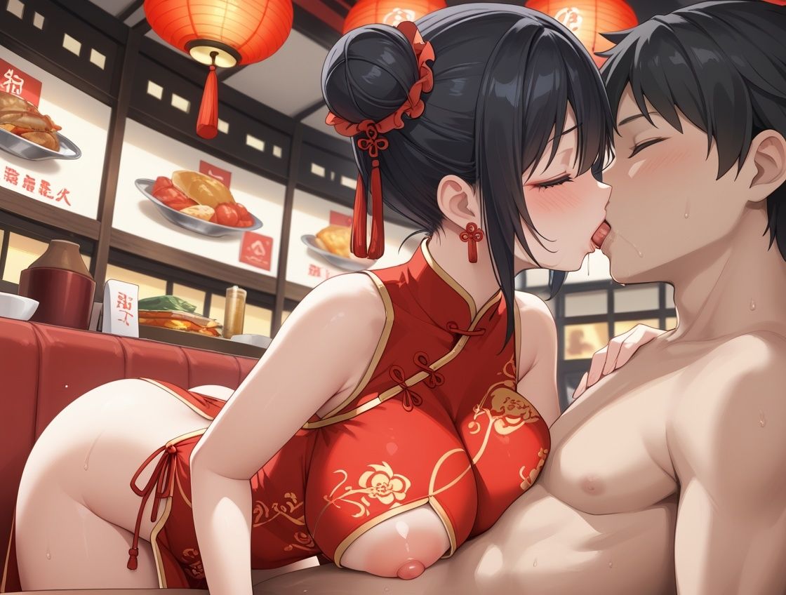 サンプル画像6:中華料理店の巨乳チャイナ娘に店内で何度も中出しした話(ホムラ) [d_631308]