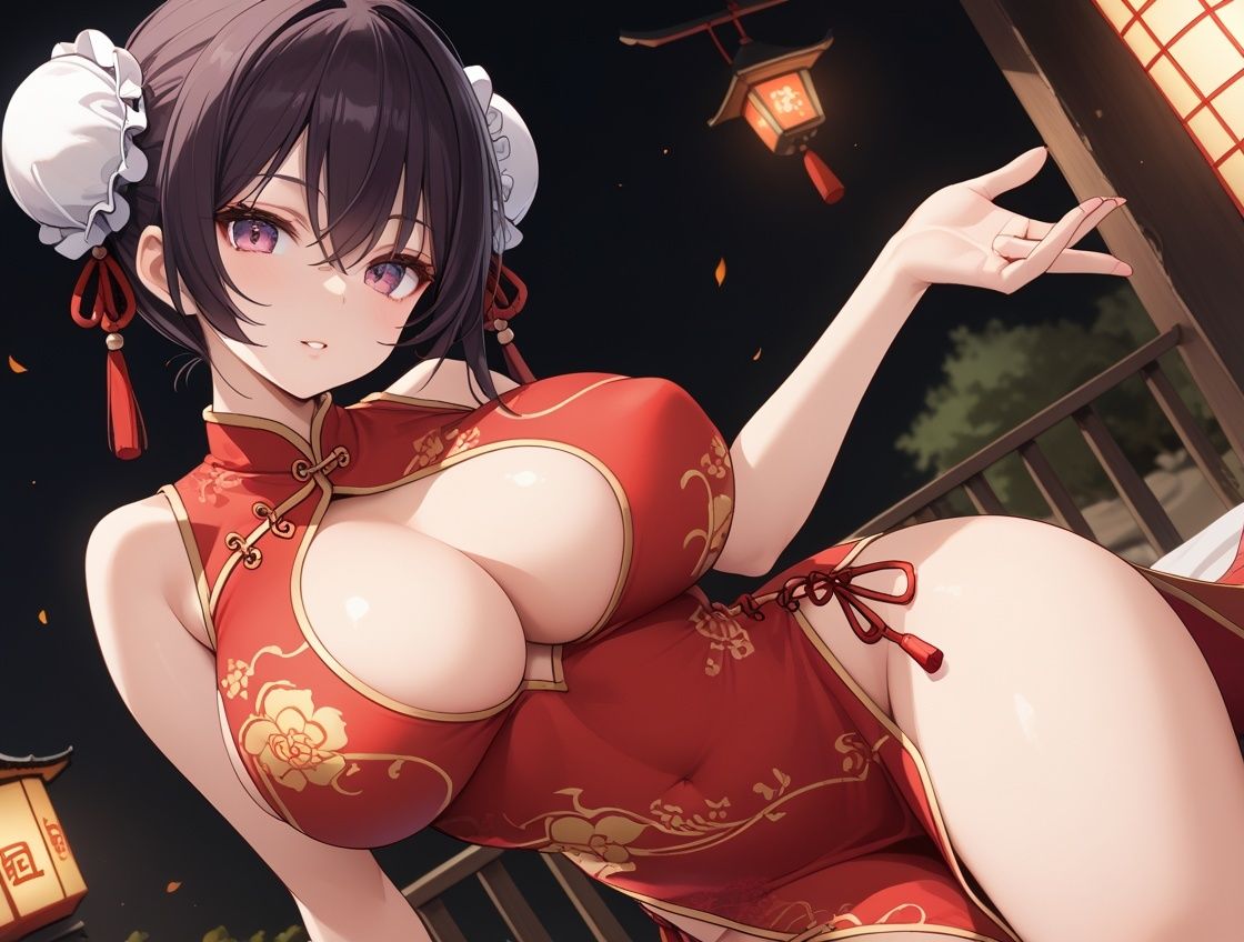 中華料理店の巨乳チャイナ娘に店内で何度も中出しした話_8