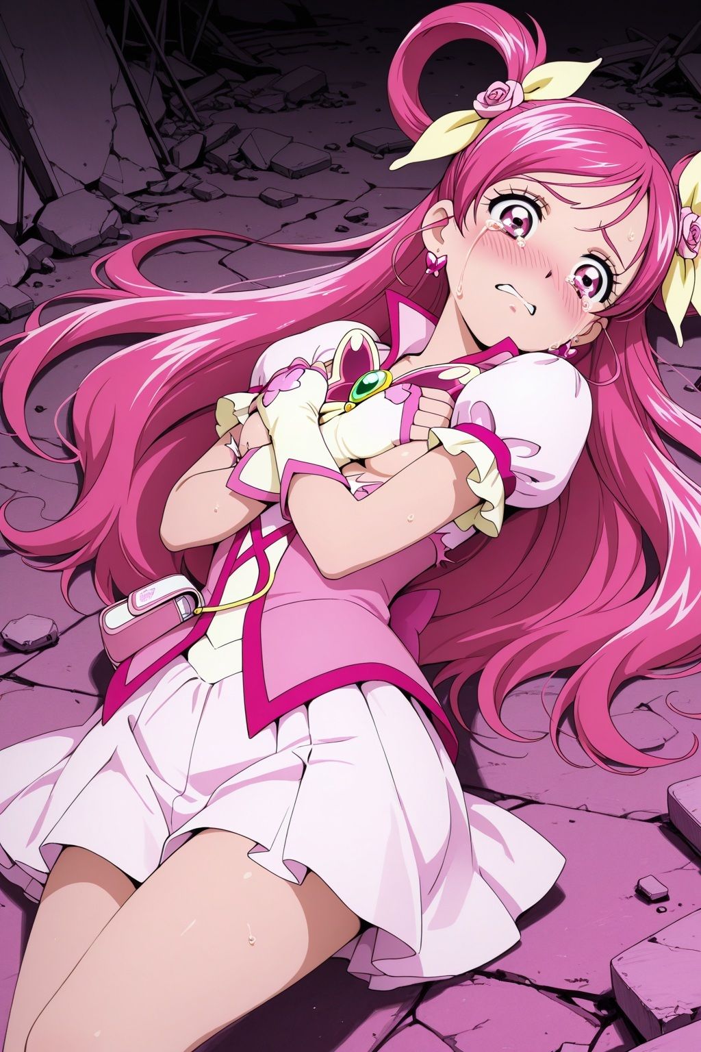 サンプル画像6:変身ヒロイン×辱 Yes！プ●キュア5  キュアド●ーム敗北初セックス(ライトフィニッシュ) [d_631351]