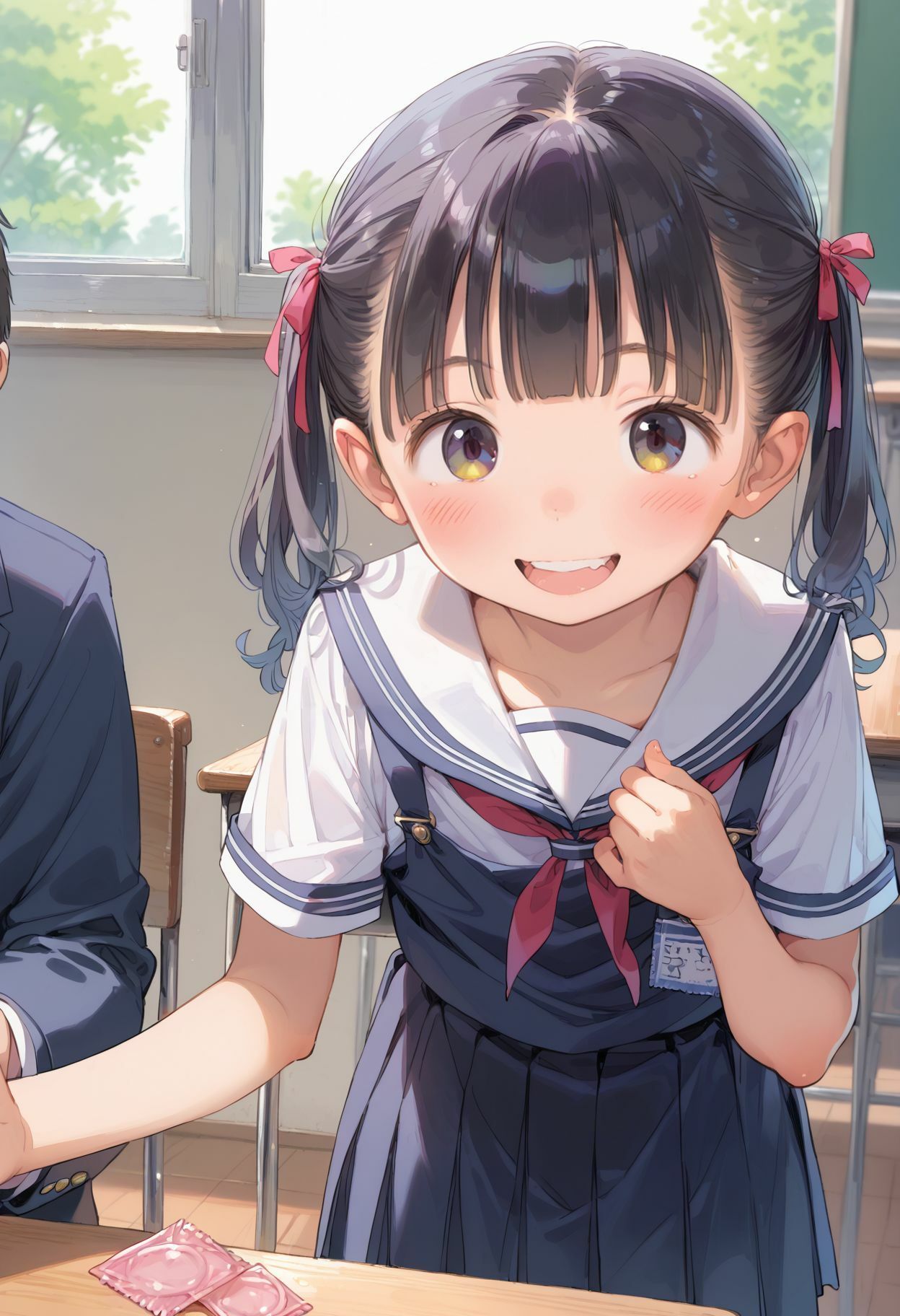 サンプル画像1:純粋すぎる処女の風紀委員とやり放題、、、(ろりぽっぷきゃんでぃー) [d_631403]