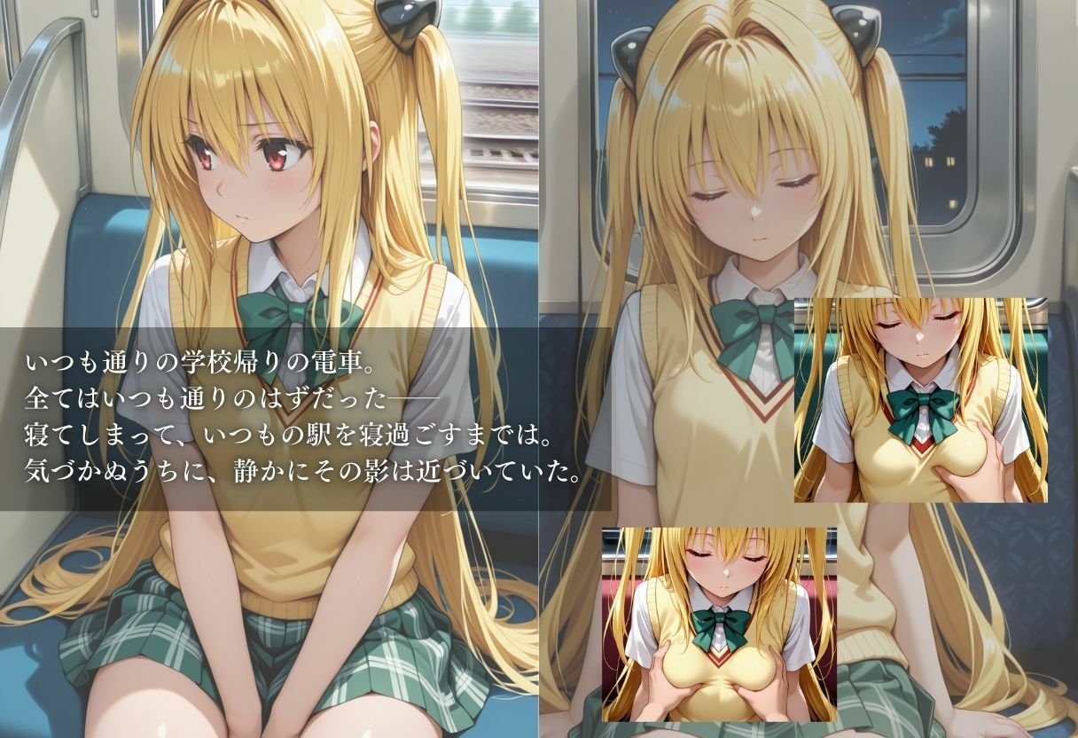 サンプル画像1:特急痴●電車〜’妊娠’行き〜  金色の闇編(ちひたく) [d_631450]