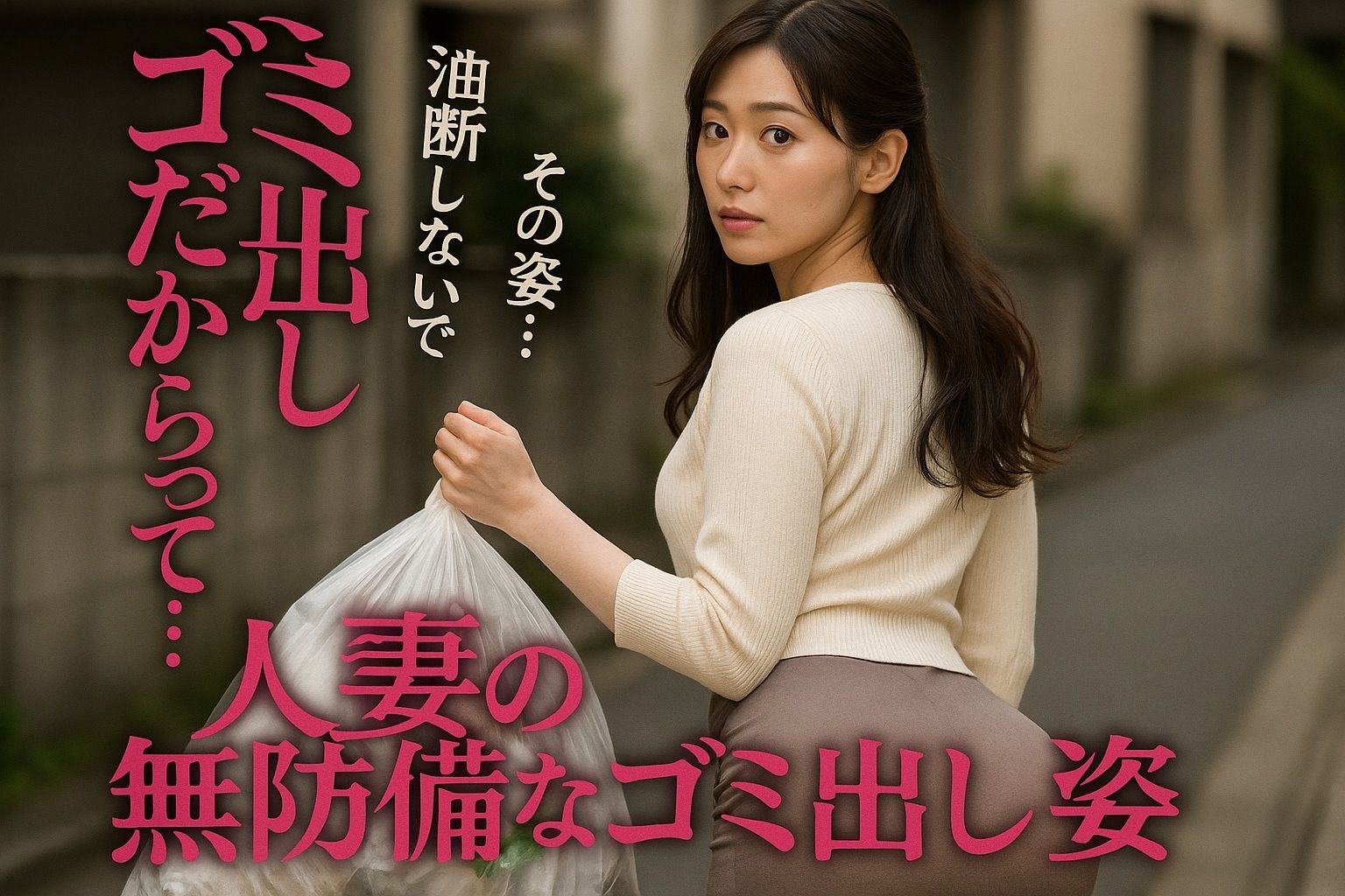 「無防備なゴミ出し姿…」〜人妻編〜 画像5