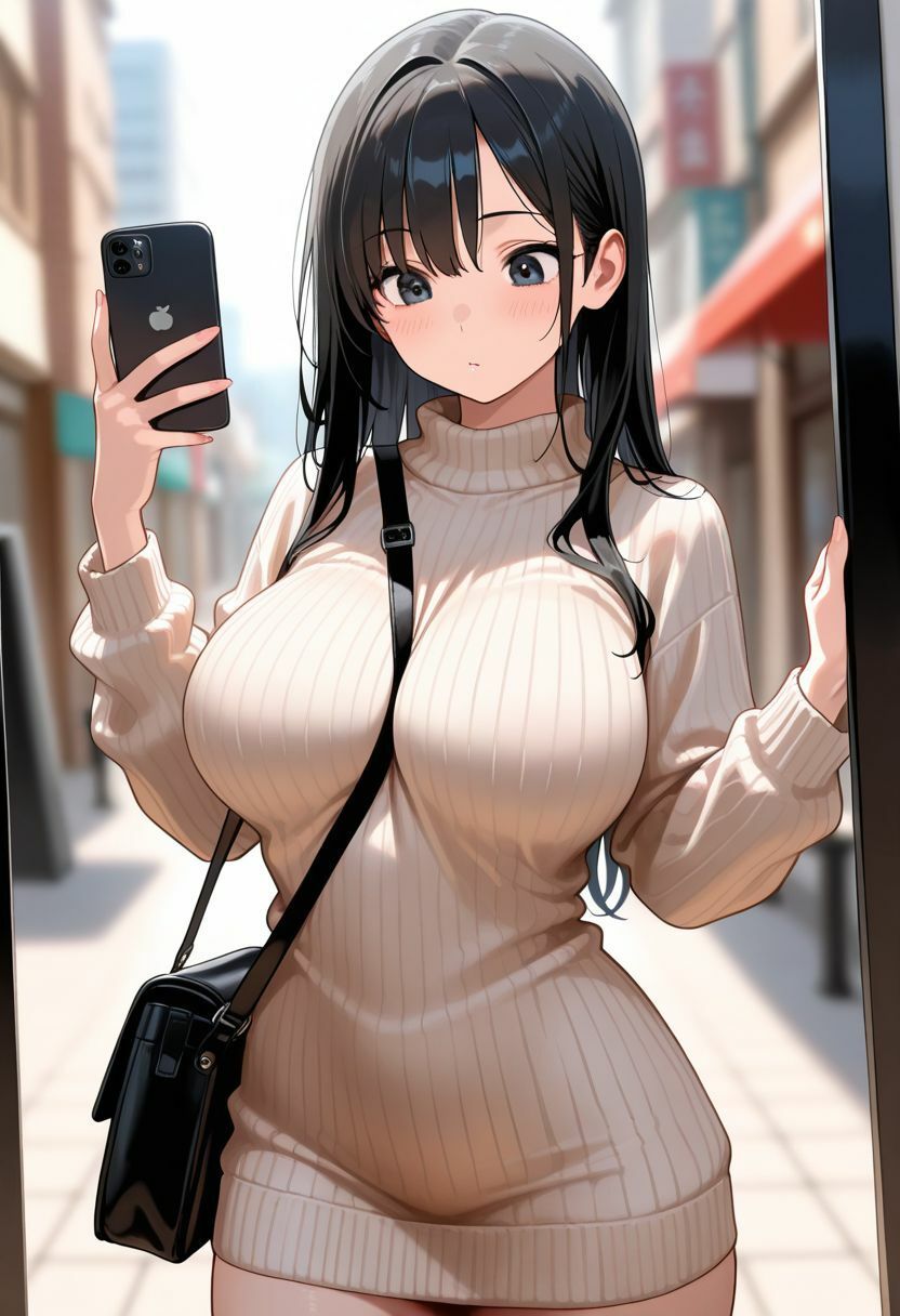 【エロ漫画】ニット巨乳がニットを剥がされ…1