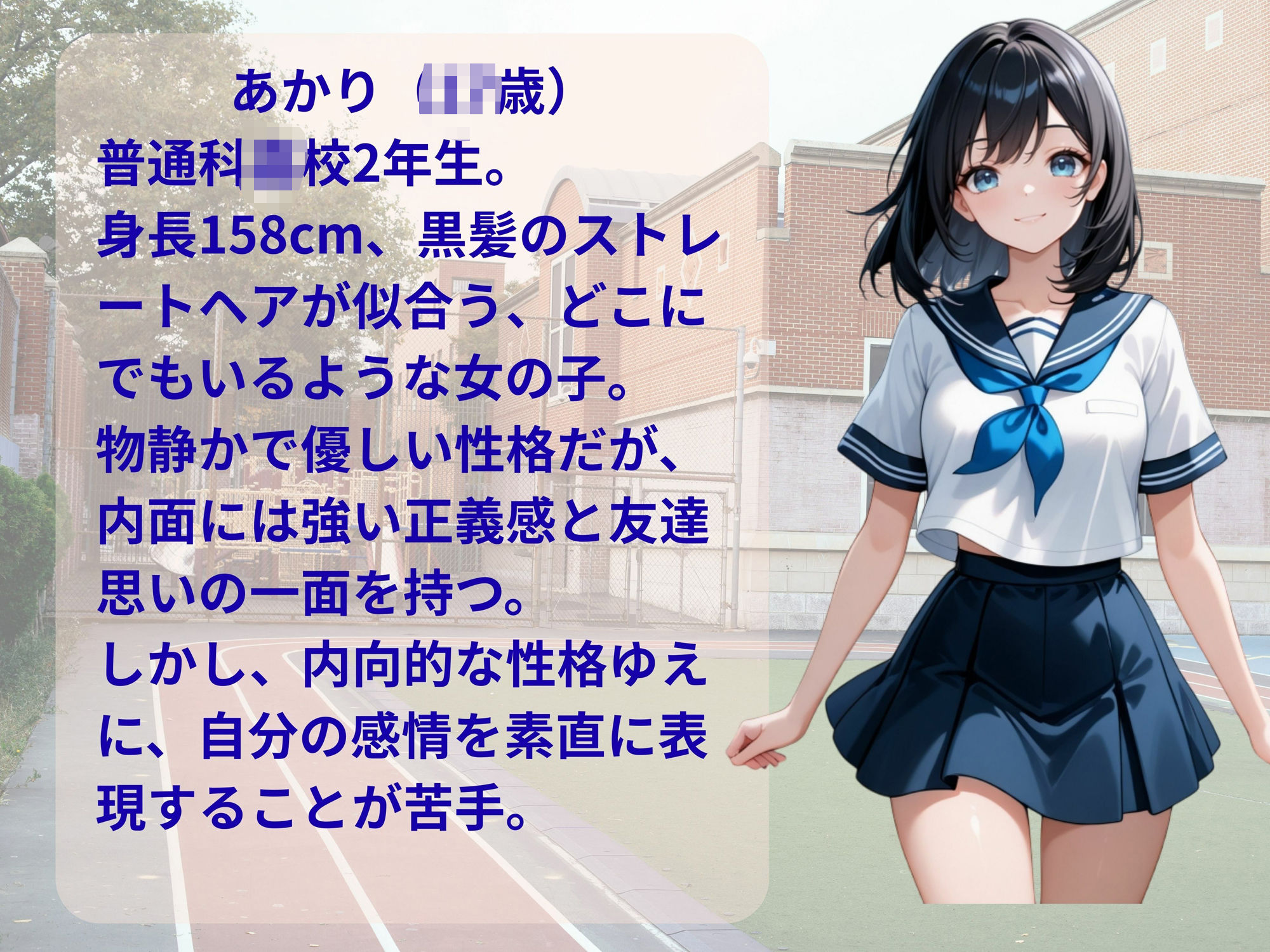 サンプル画像1:電車の闇に飲み込まれた制服 痴●に狙われた女子校生(パンプキンちゃん) [d_631514]