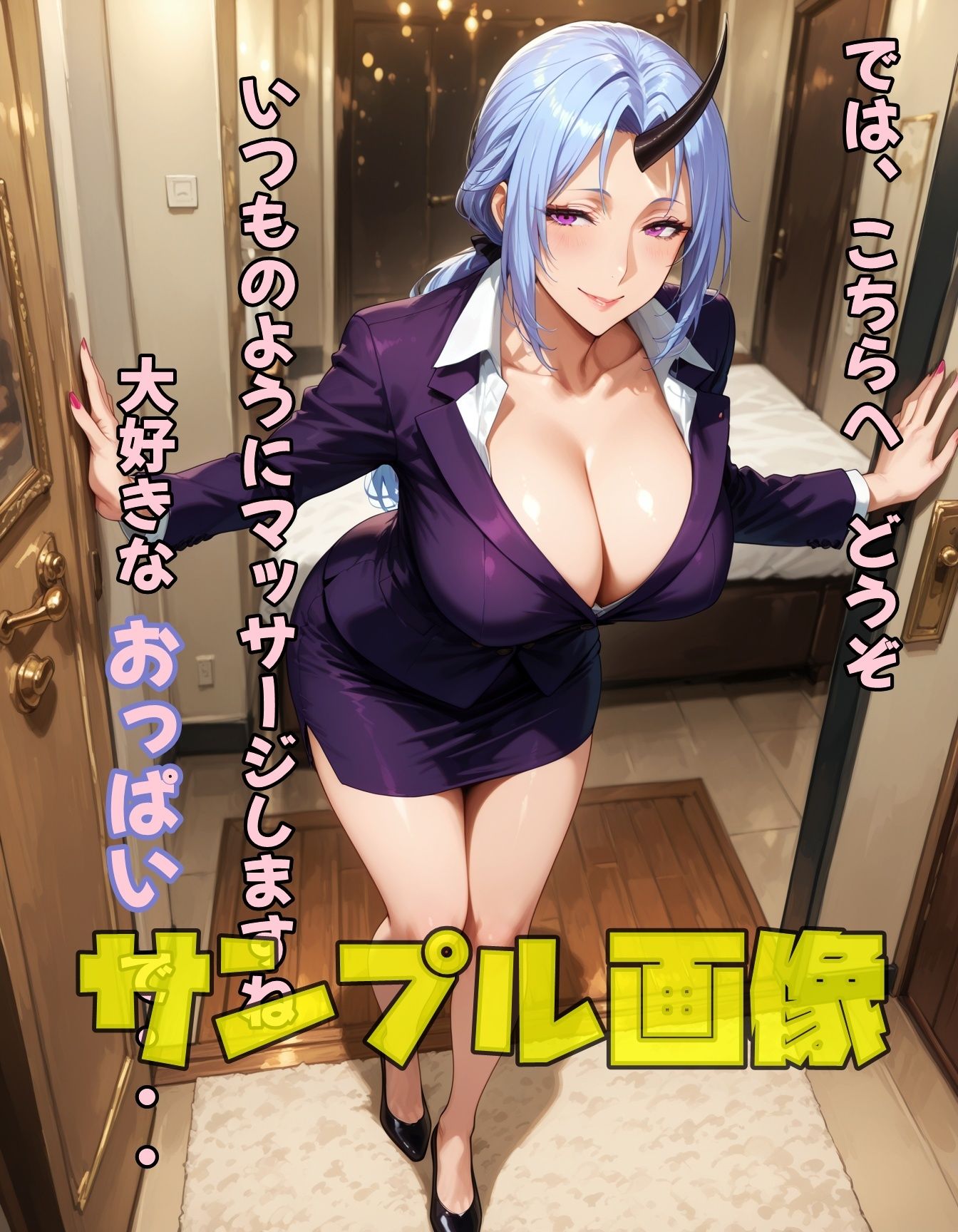 サンプル画像1:転生したスライムの秘書  前編(ツチノコ工房) [d_631521]