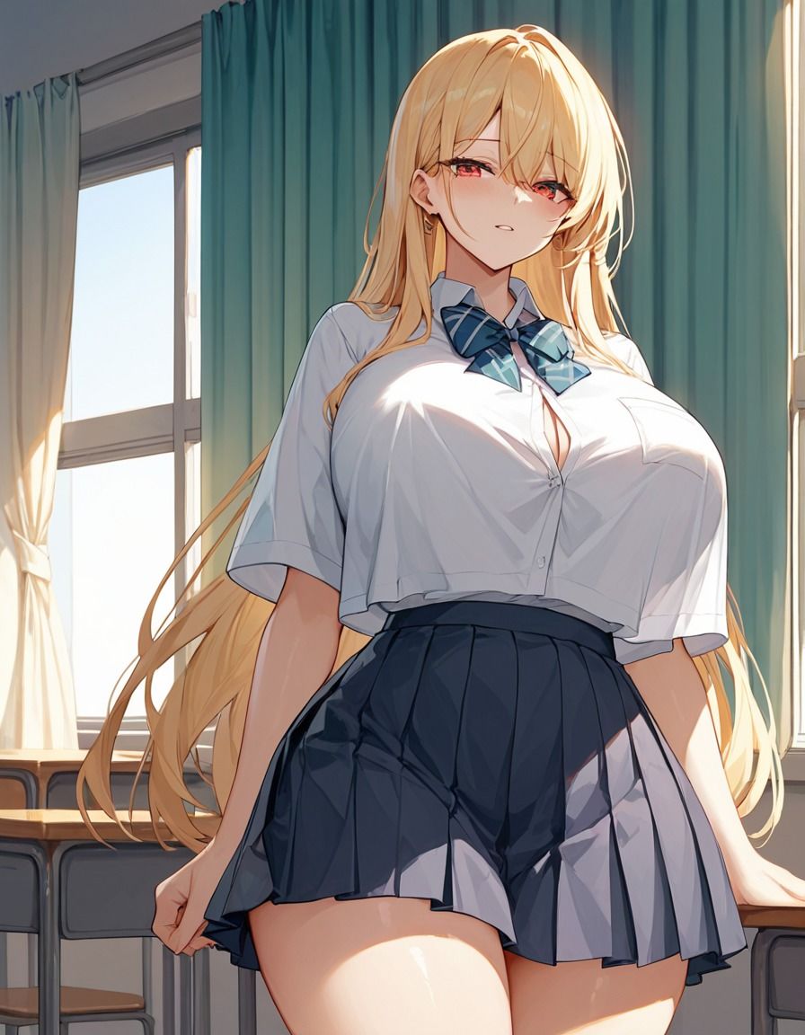 サンプル画像1:爆乳ギャルに変態教師が放課後性指導した話(欲情ラボ) [d_631535]