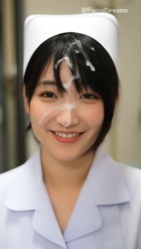 顔射後の余韻 - ナース編 Vol.4 画像1