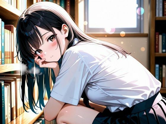 サンプル画像2:パンミセ学園【図書委員編】〜図書委員の知的な純白パンツを汚してみた〜(つぼみ開花クラブ) [d_631631]