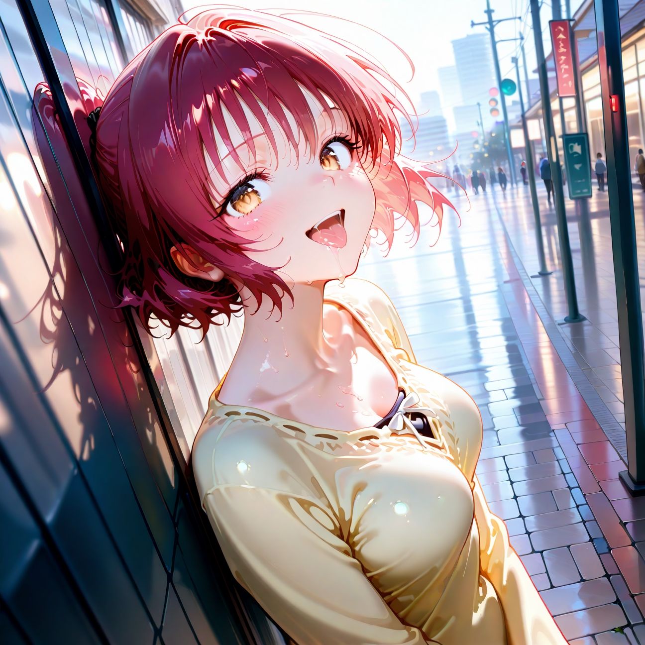 【Part2】街中で快感露出セックス☆彡周囲の視線で感じちゃう♪ 画像1