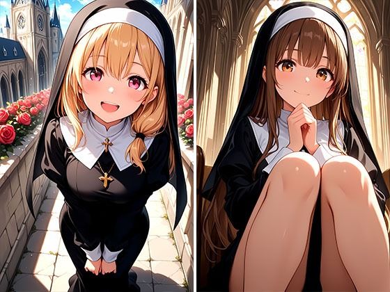 サンプル画像2:とある協会の禁欲シスターちゃんにエッチなことを教えちゃうお話(おしごと?コレクション) [d_631776]