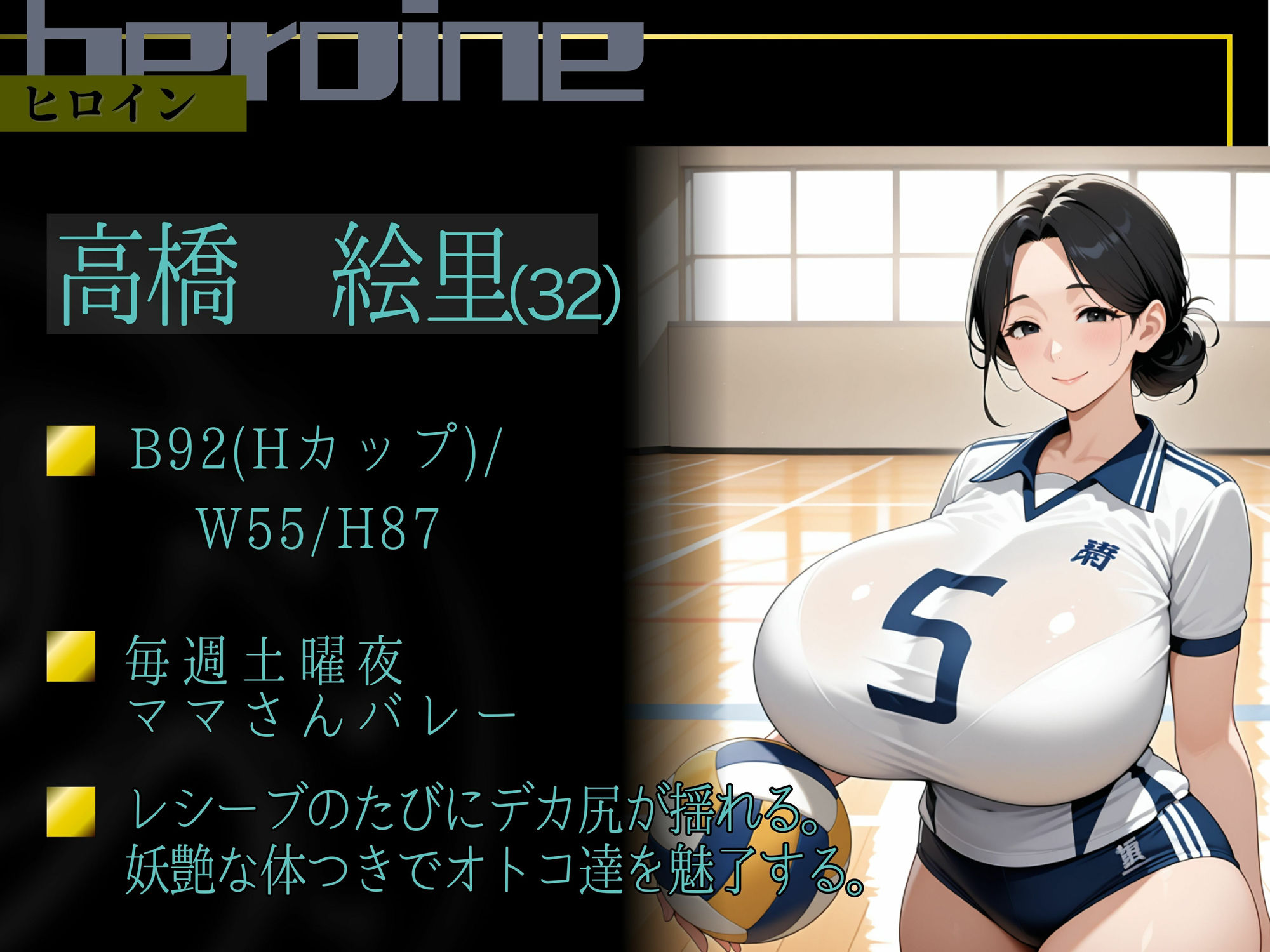 サンプル画像2:【素人部屋】デカ尻ママさんバレー(キンコンカンコン（禁根姦魂）) [d_631788]