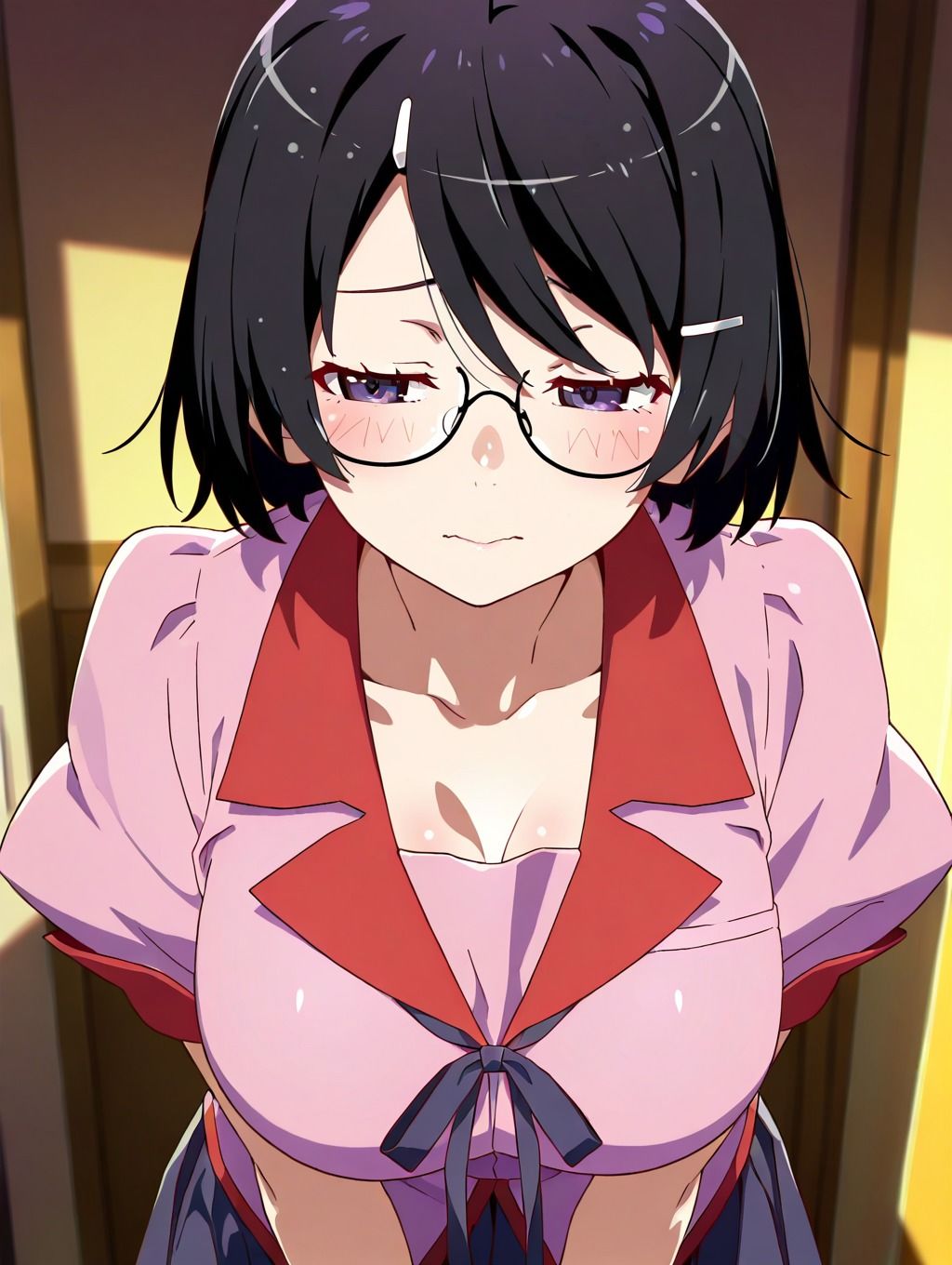 サンプル画像2:模範生と怪異の狭間 羽川翼(にくにんラーメン) [d_631825]