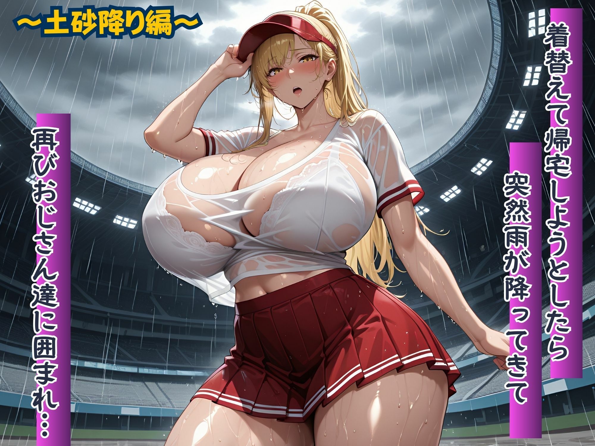 爆乳野球場のビール売り子   〜試合後の球場でスタッフたちに囲まれて乱される〜 vol.4 画像7