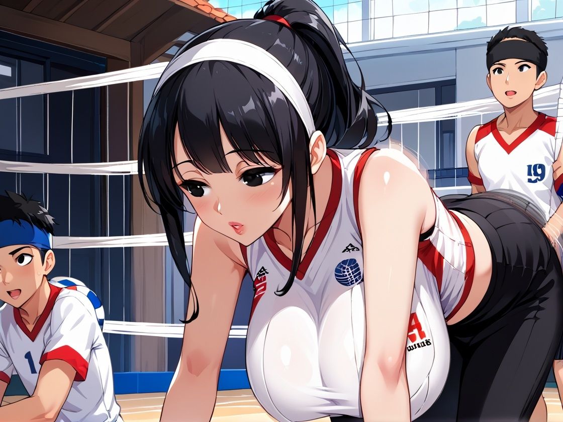 サンプル画像6:爆乳人妻がママさんバレーで乱交不倫セックス(けいちゃみ) [d_631900]