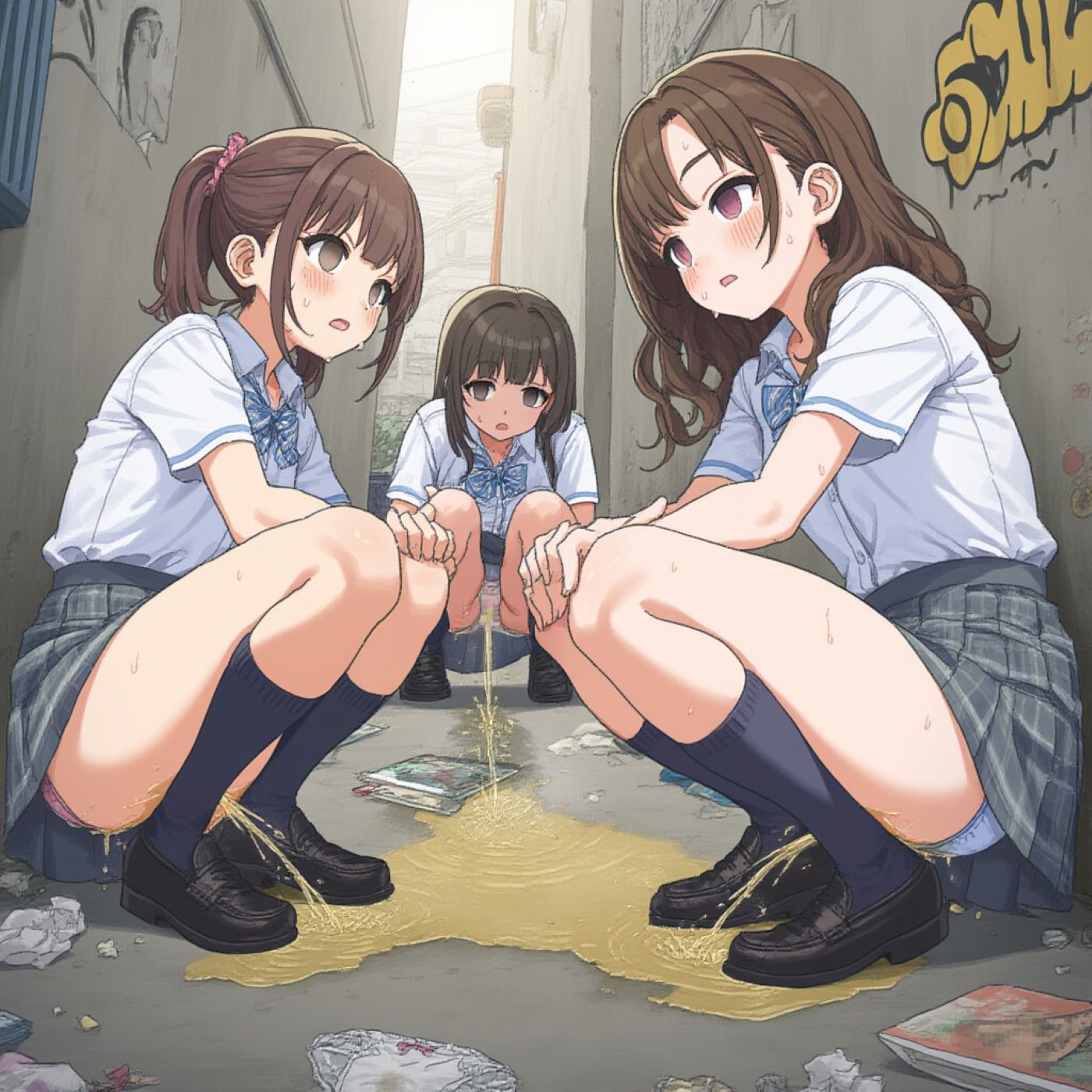 サンプル画像2:なかよしおしっこ(ツルノアート) [d_632018]