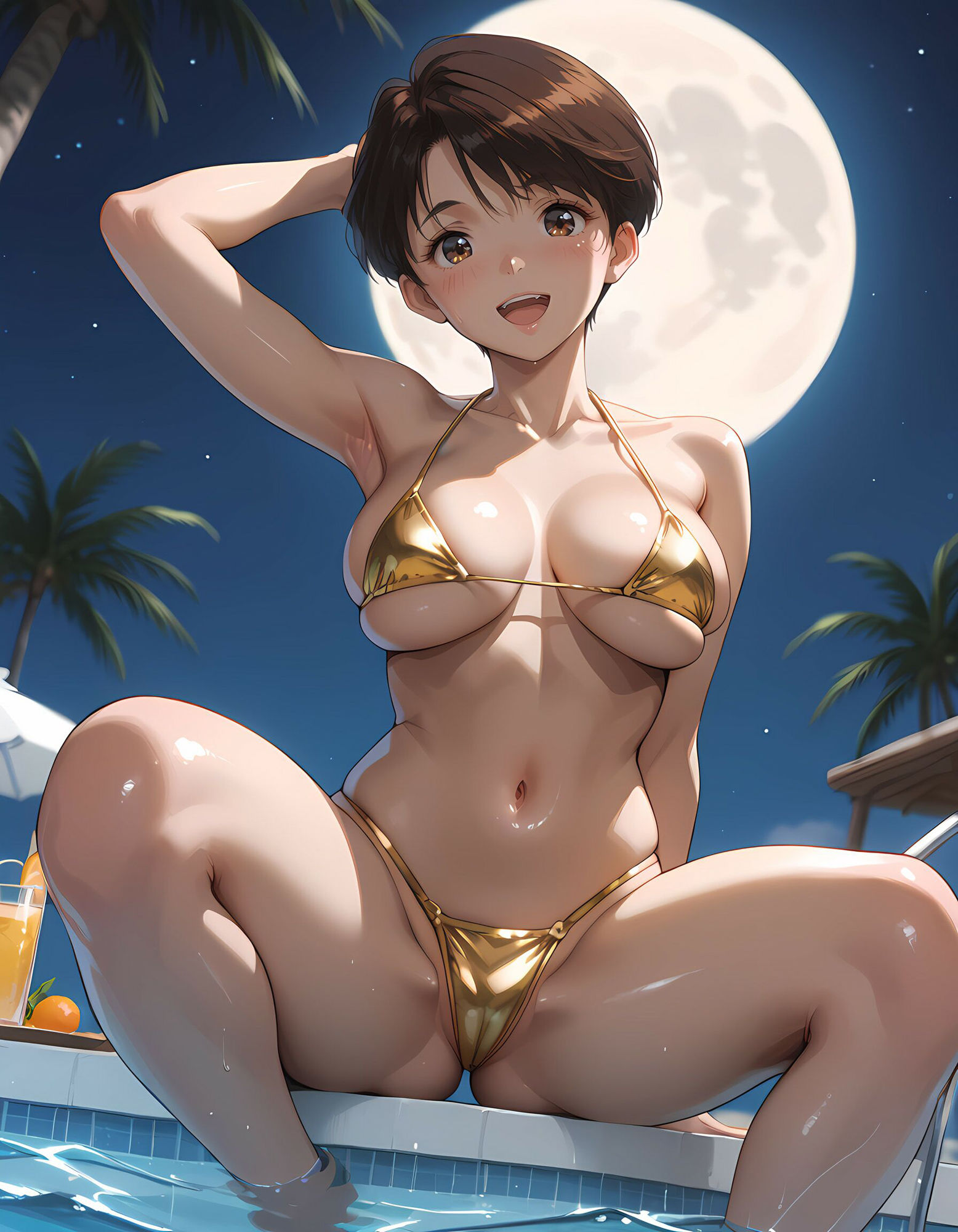 サンプル画像4:スーパー脱衣麻雀:Re【遠〇みづき・バカンス編】(るんぽす) [d_632051]