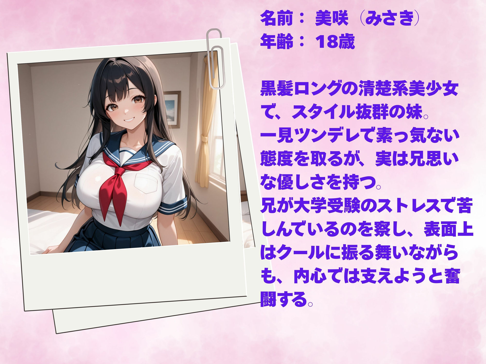 サンプル画像1:巨乳×妹  合格祝いは中出しえっち(パンプキンちゃん) [d_632117]