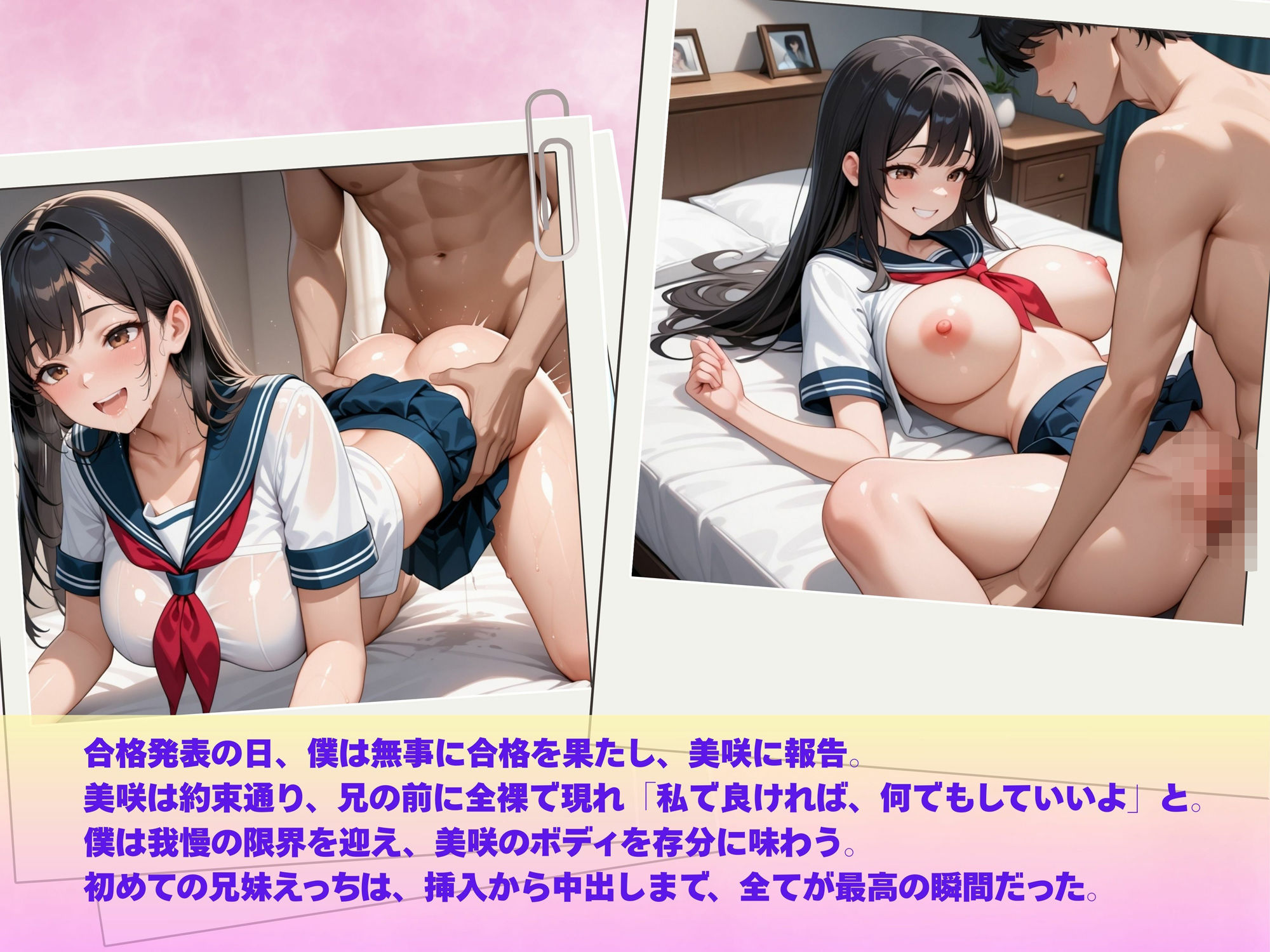 サンプル画像4:巨乳×妹  合格祝いは中出しえっち(パンプキンちゃん) [d_632117]