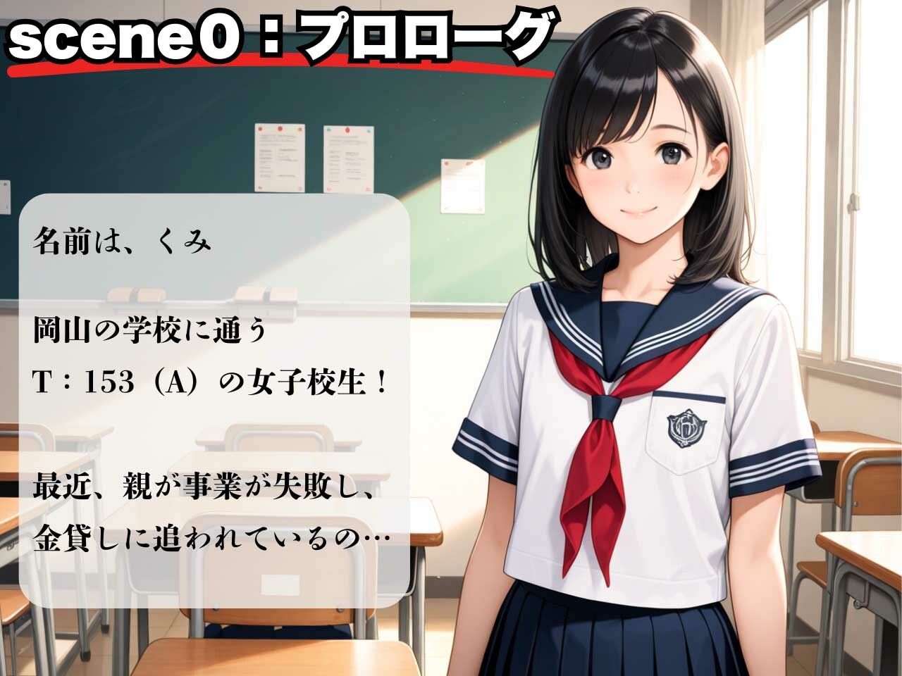 サンプル画像2:借金のカタに清純まんこ貫通！ドM異質を露呈し、まさかの快楽堕ち(制服物語) [d_632152]