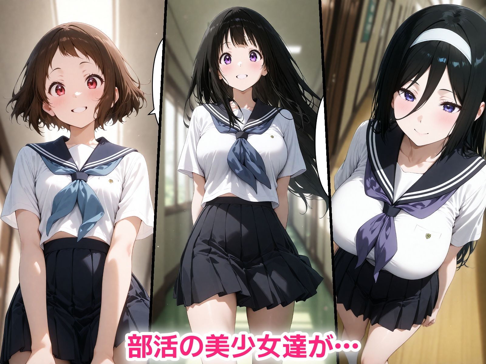 サンプル画像1:催●おじさんに寝取られる部活の仲間達〜全員メス堕ち・孕ませ〜(TOSHIKIX) [d_632158]