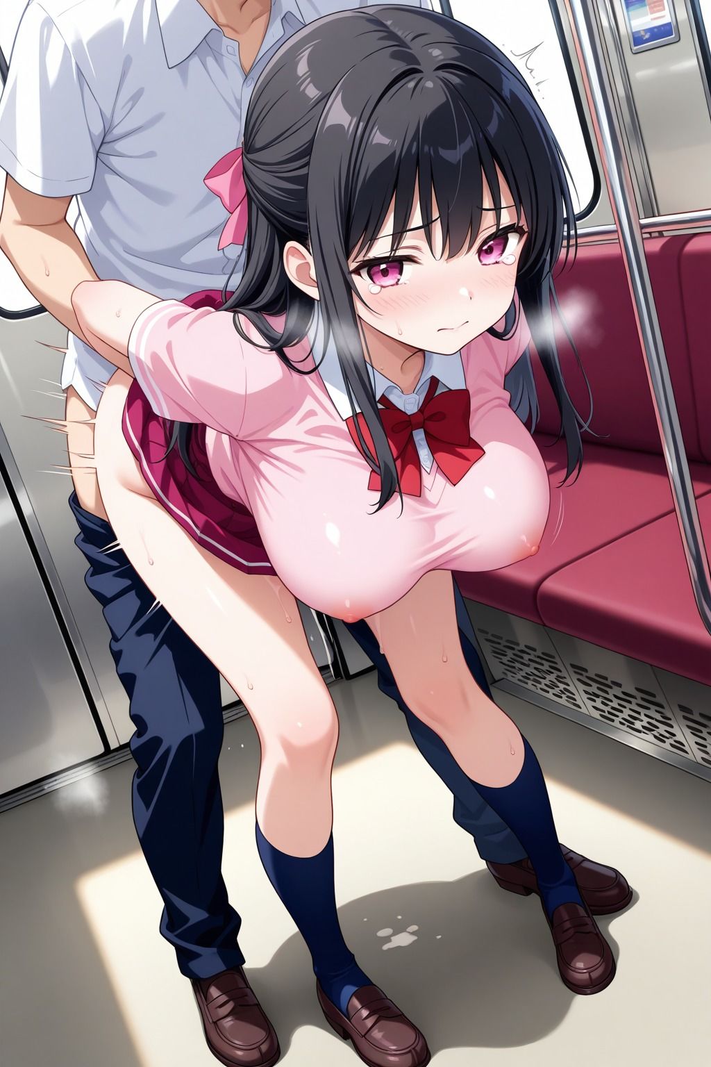 サンプル画像3:美少女痴○電車〜ヤリ放題車両〜3(巨乳素人に中出しくん) [d_632207]