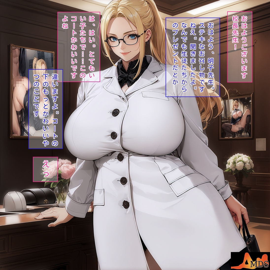 サンプル画像3:どスケベ爆乳ブロンド女教師・明子さんが肉便器になるまで(Men’s Dream Studio) [d_632248]