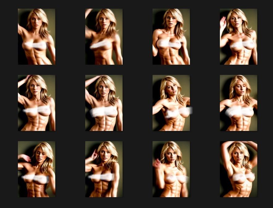 サンプル画像3:MUSIC VIDEO（裸踊り）:3曲入り、腹筋美乳女子モデル、推定Gカップ、けっこう美女です！(EROISM VIDEO) [d_632251]