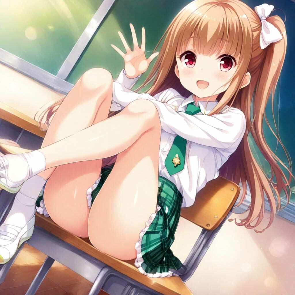 サンプル画像5:ガルフレ（仮）シチュCG集 1  桃子＋心実＋文緒＋CG集（制服）(Black and White) [d_632263]