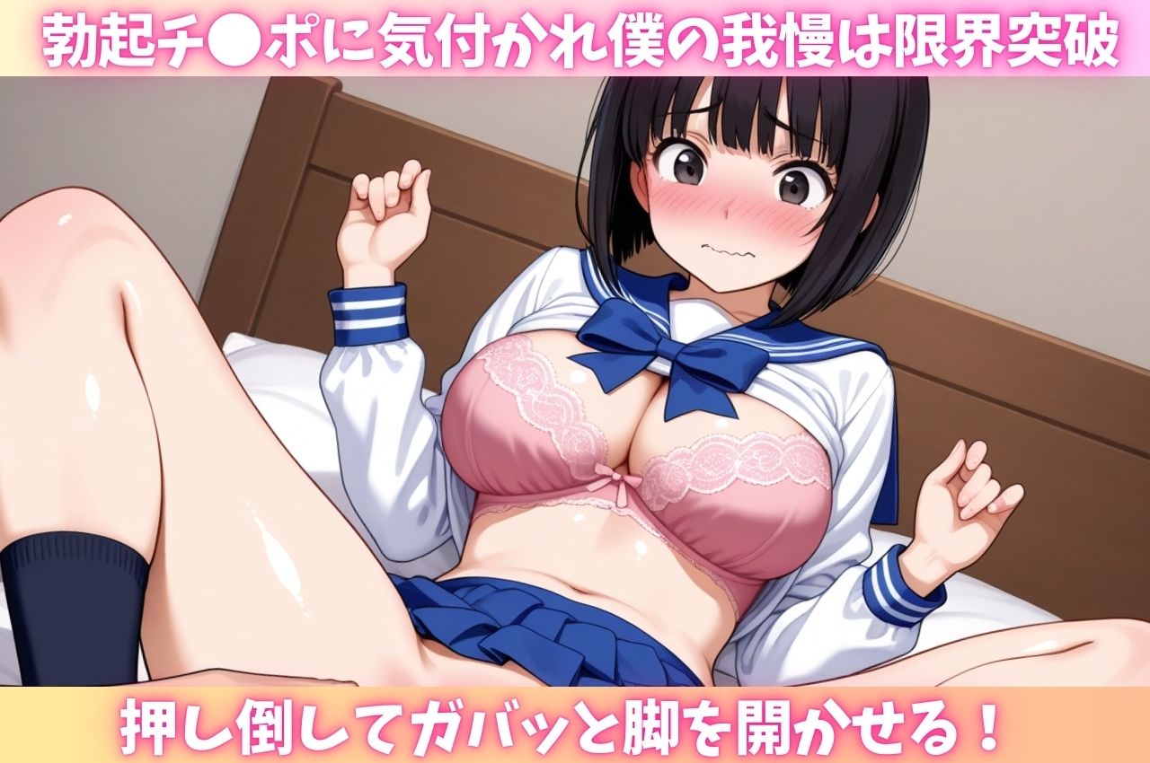 サンプル画像2:発育し過ぎた巨乳妹に密着され一線を越えてしまった最低な僕(はむ巨乳女子高生) [d_632315]