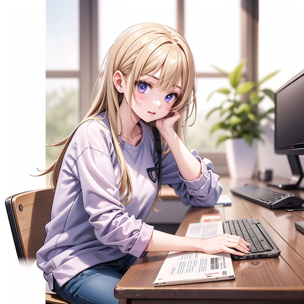 サンプル画像4:AI美少女50態！＋α5(あるし屋) [d_632333]