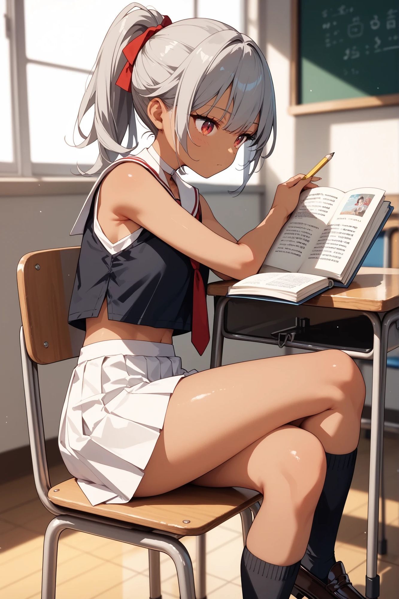 サンプル画像1:褐色ちゃんとえっちなえちえち(ケイノさんち) [d_632336]