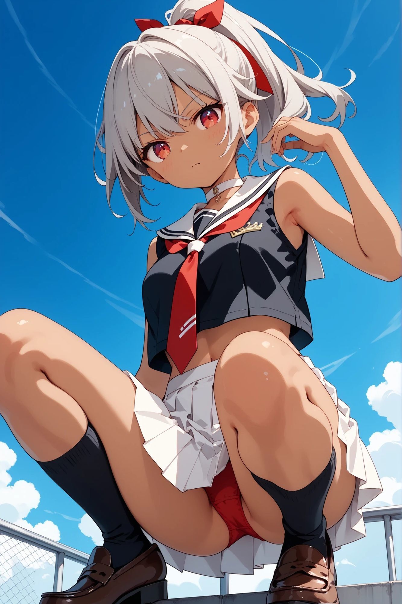 サンプル画像3:褐色ちゃんとえっちなえちえち(ケイノさんち) [d_632336]