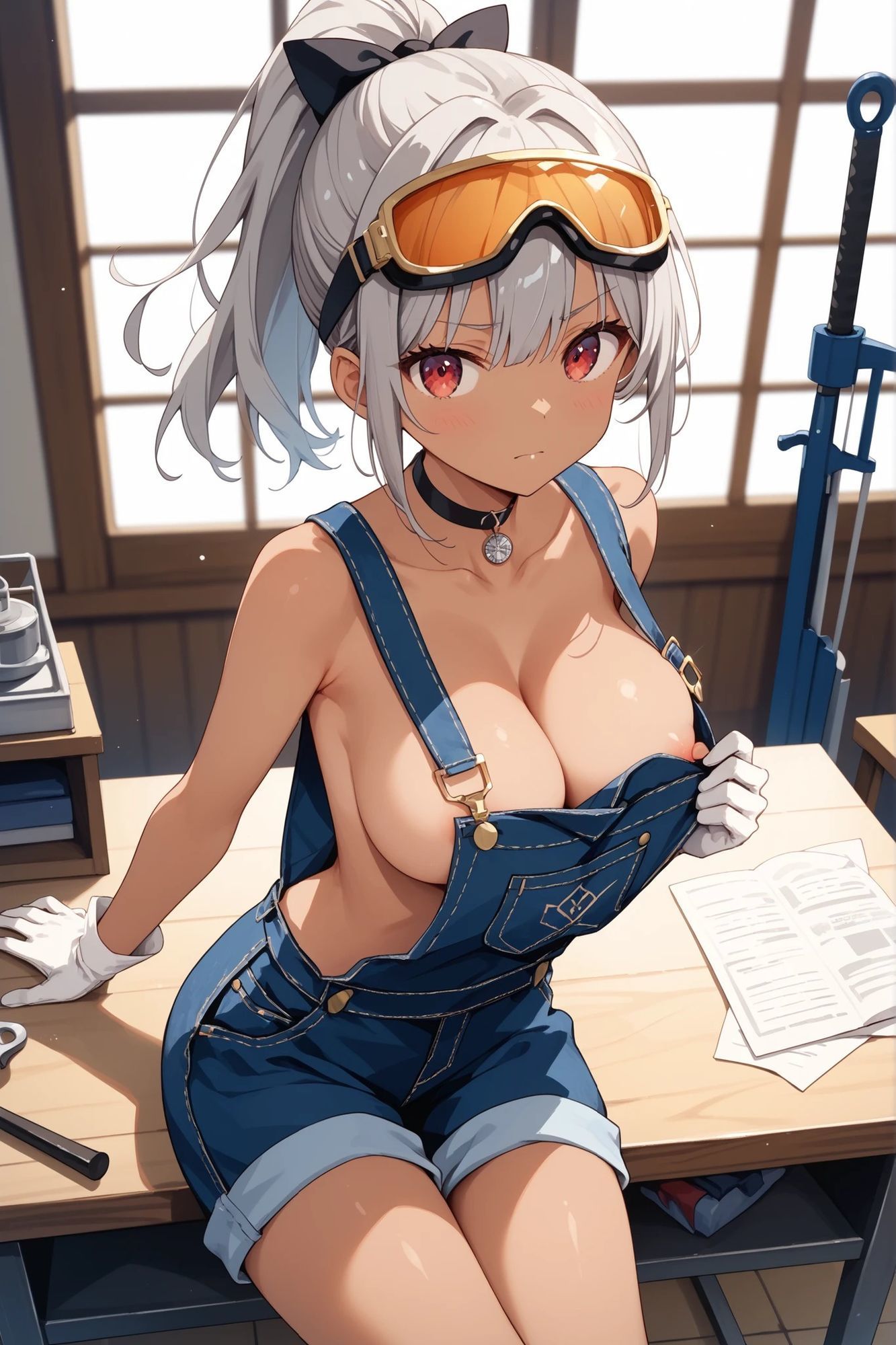 サンプル画像6:褐色ちゃんとえっちなえちえち(ケイノさんち) [d_632336]