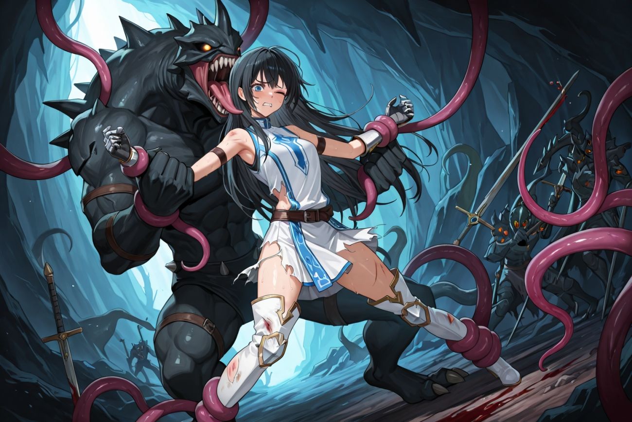 サンプル画像4:●触手・オーク●聖女 敗北 CG集 ダーク・サクリファイス(solor55) [d_632383]