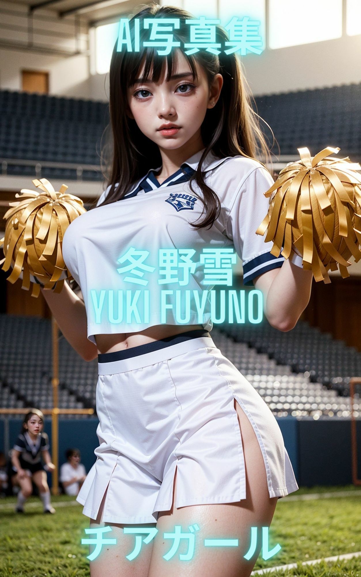 サンプル画像1:AI写真集 冬野雪 Yuki Fuyuno チアガール(Premium Girls) [d_632389]