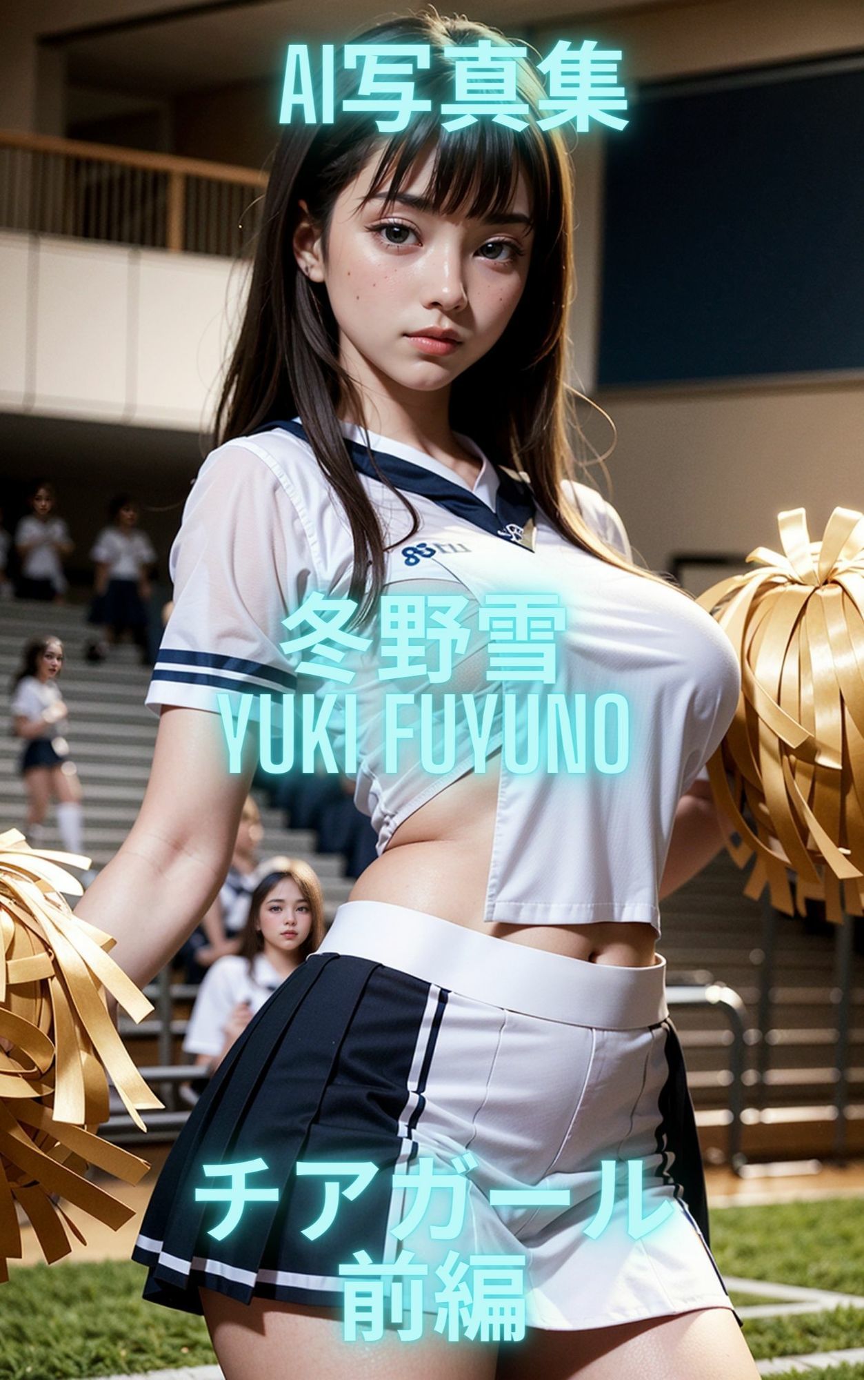 サンプル画像2:AI写真集 冬野雪 Yuki Fuyuno チアガール(Premium Girls) [d_632389]