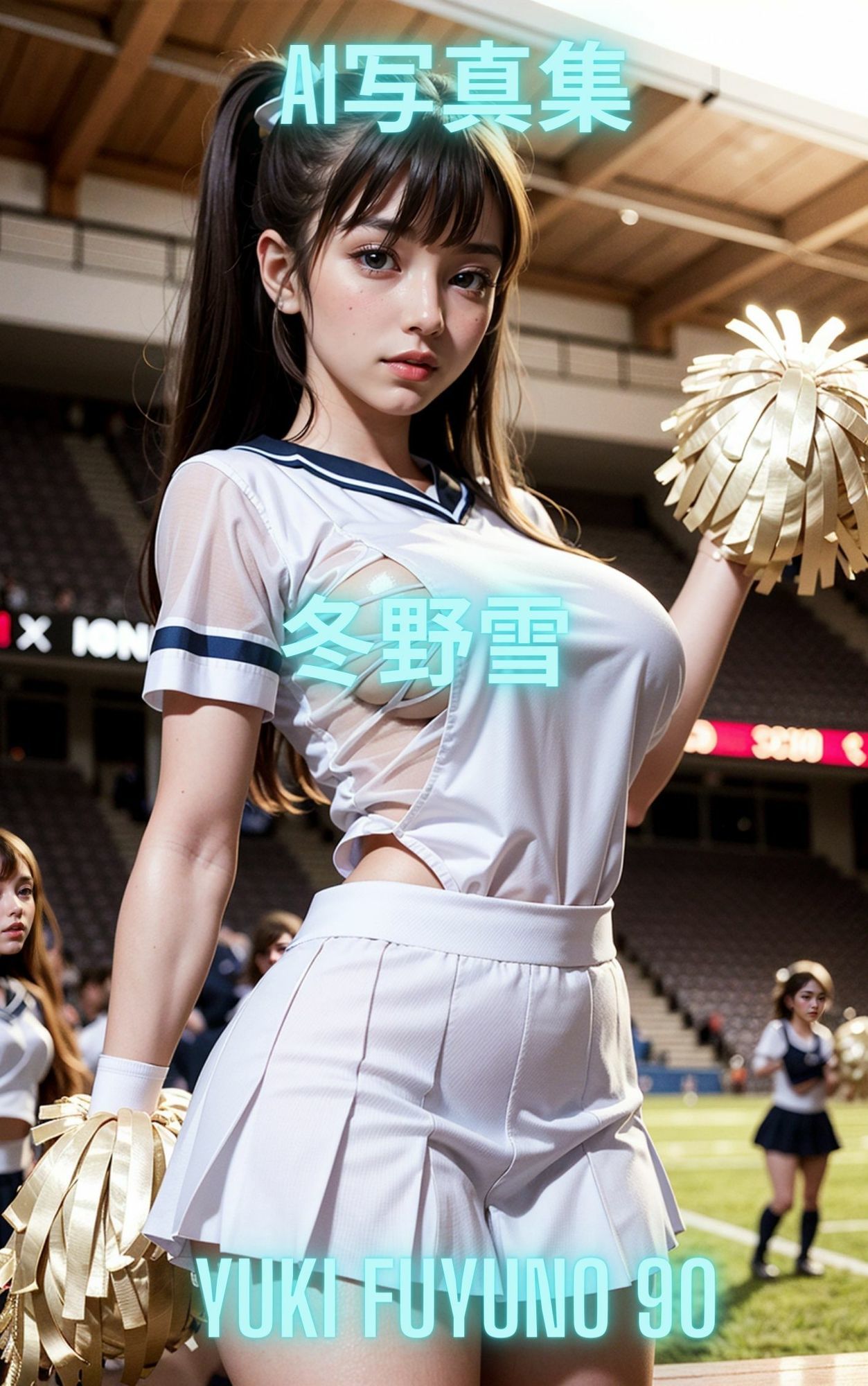 サンプル画像5:AI写真集 冬野雪 Yuki Fuyuno チアガール(Premium Girls) [d_632389]