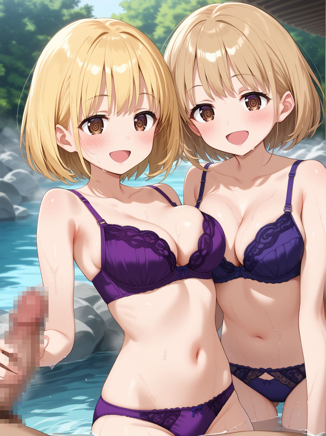 清楚系女の子にえっち誘われた〜温泉ver.〜 画像2