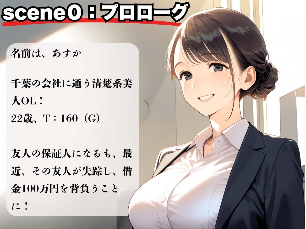 サンプル画像2:22歳の清楚系OLが借金返済できずソープ堕ち！(制服物語) [d_632503]