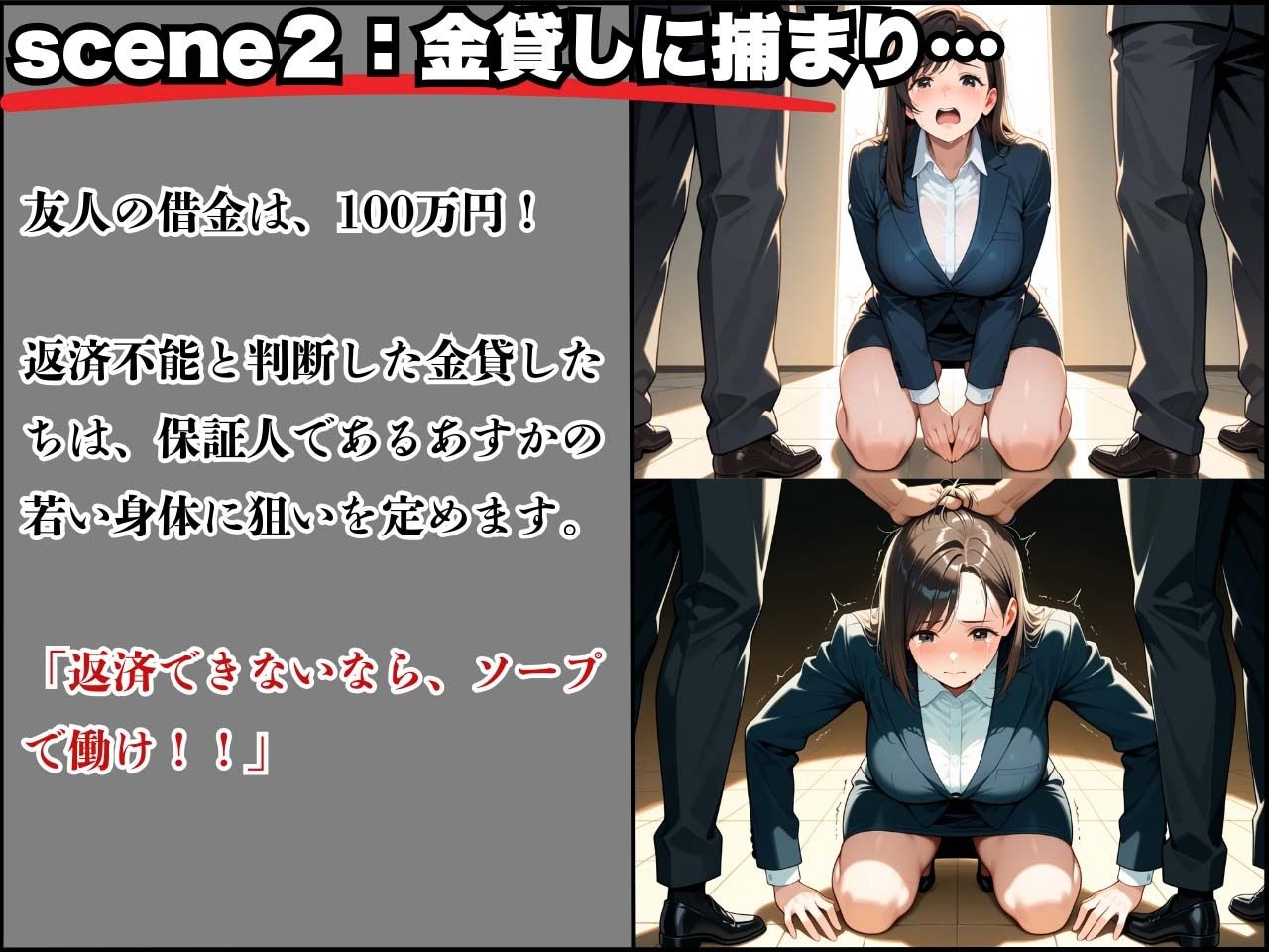 サンプル画像4:22歳の清楚系OLが借金返済できずソープ堕ち！(制服物語) [d_632503]