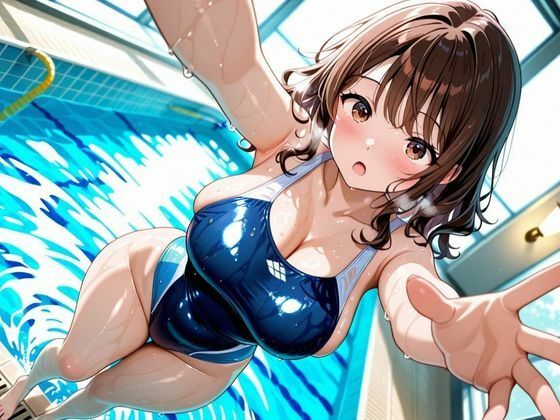 パンミセ学園【水泳部編】〜デカパイムチムチ水泳部と種付け練習〜 画像1
