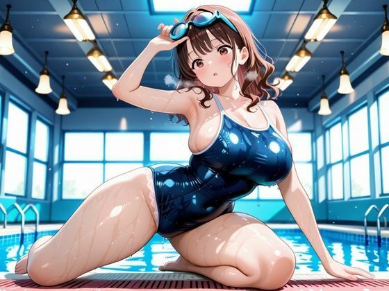 サンプル画像2:パンミセ学園【水泳部編】〜デカパイムチムチ水泳部と種付け練習〜(つぼみ開花クラブ) [d_632604]
