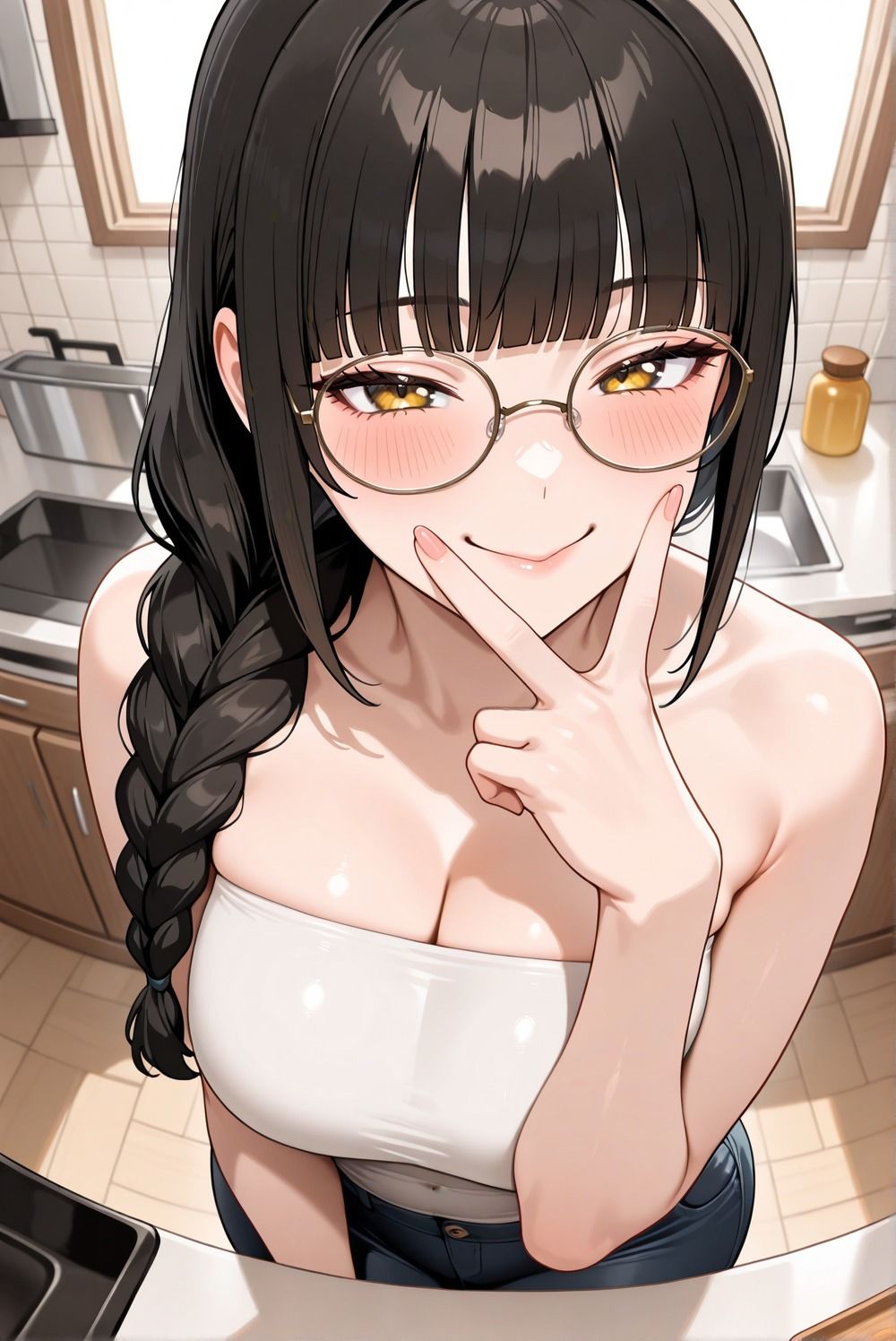 サンプル画像2:黒髪メガネっ娘れいこのドスケベセックス(雨のちハレルヤ) [d_632647]