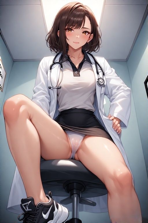 サンプル画像2:同級生女医のいたずらED治療パンチラ画像集(榊原大造) [d_632648]