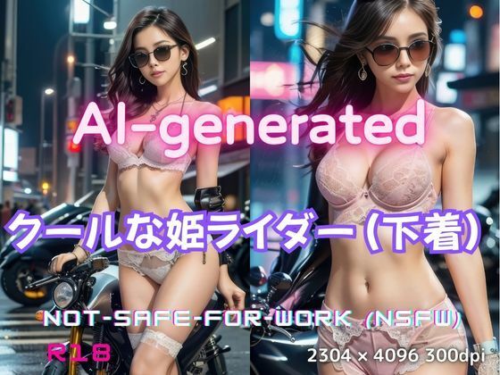 姫ライダー - 黒革に包まれた美しき旅人（下着バージョン）