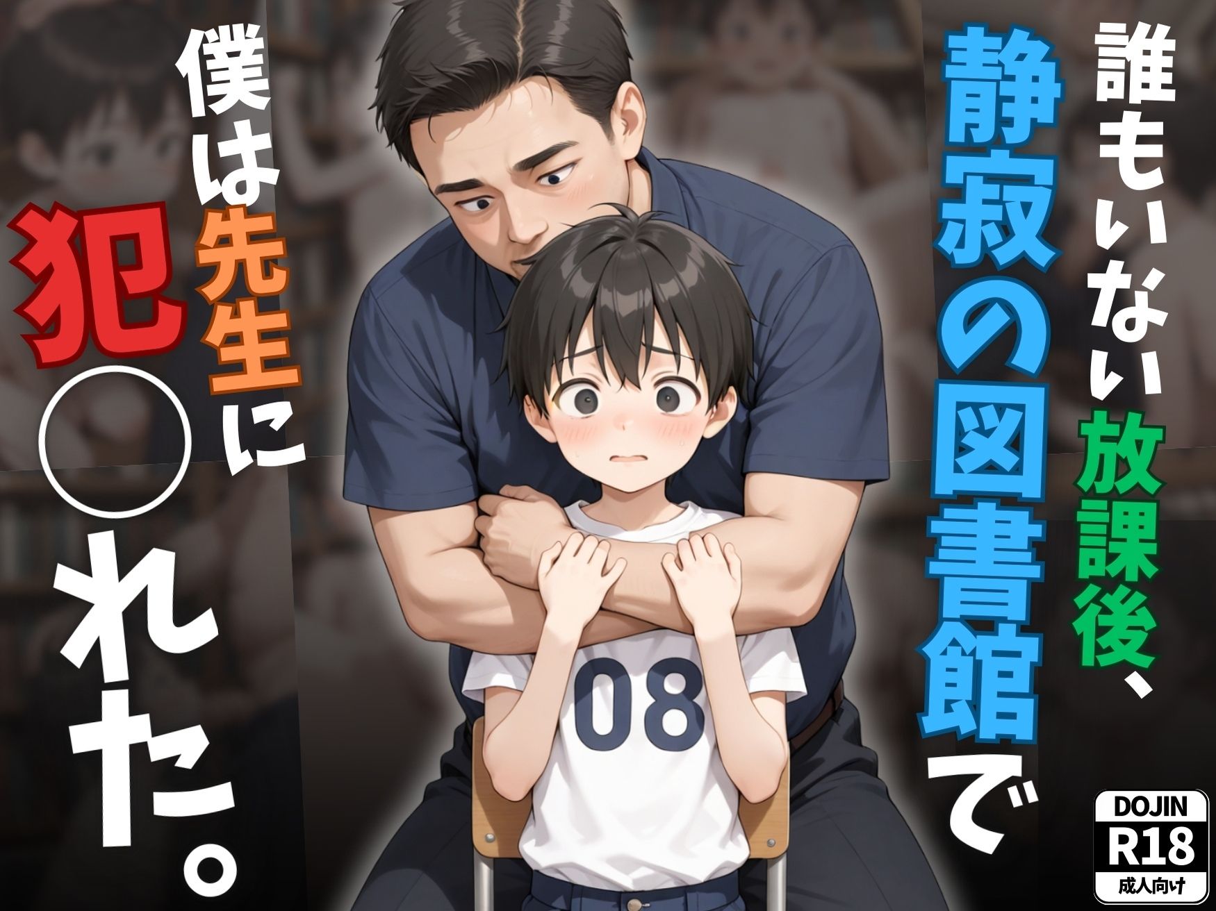 誰もいない放課後、静寂の図書館で僕は先生に犯◯れた。 ショタism エロ画像2