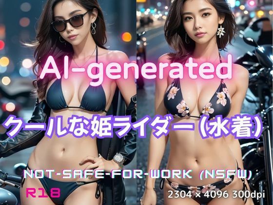 姫ライダー - 黒革に包まれた美しき旅人（水着バージョン）