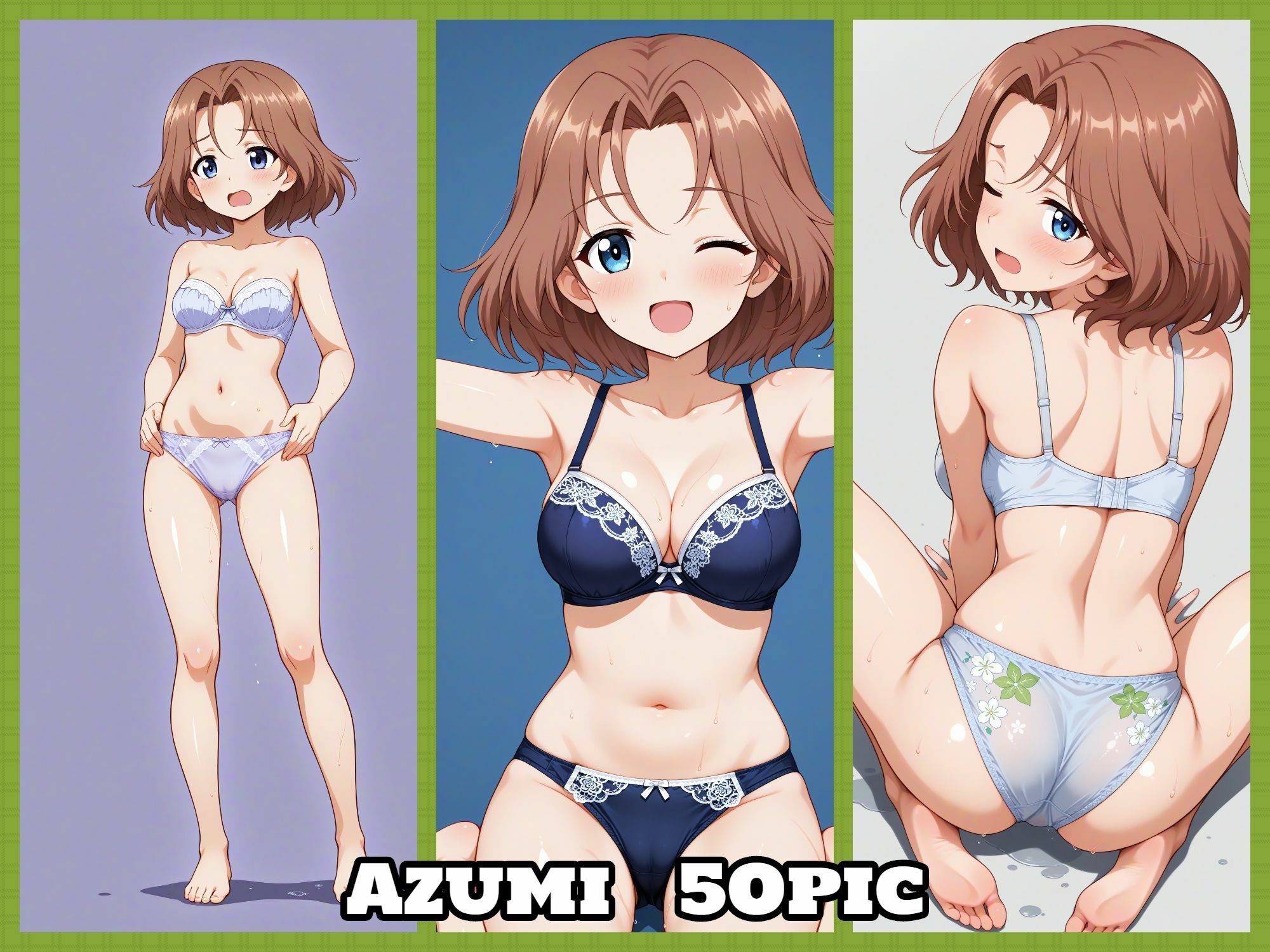 サンプル画像4:Girls underwear panties and bra 大学選抜チーム編(令和の池田亀太郎) [d_633053]