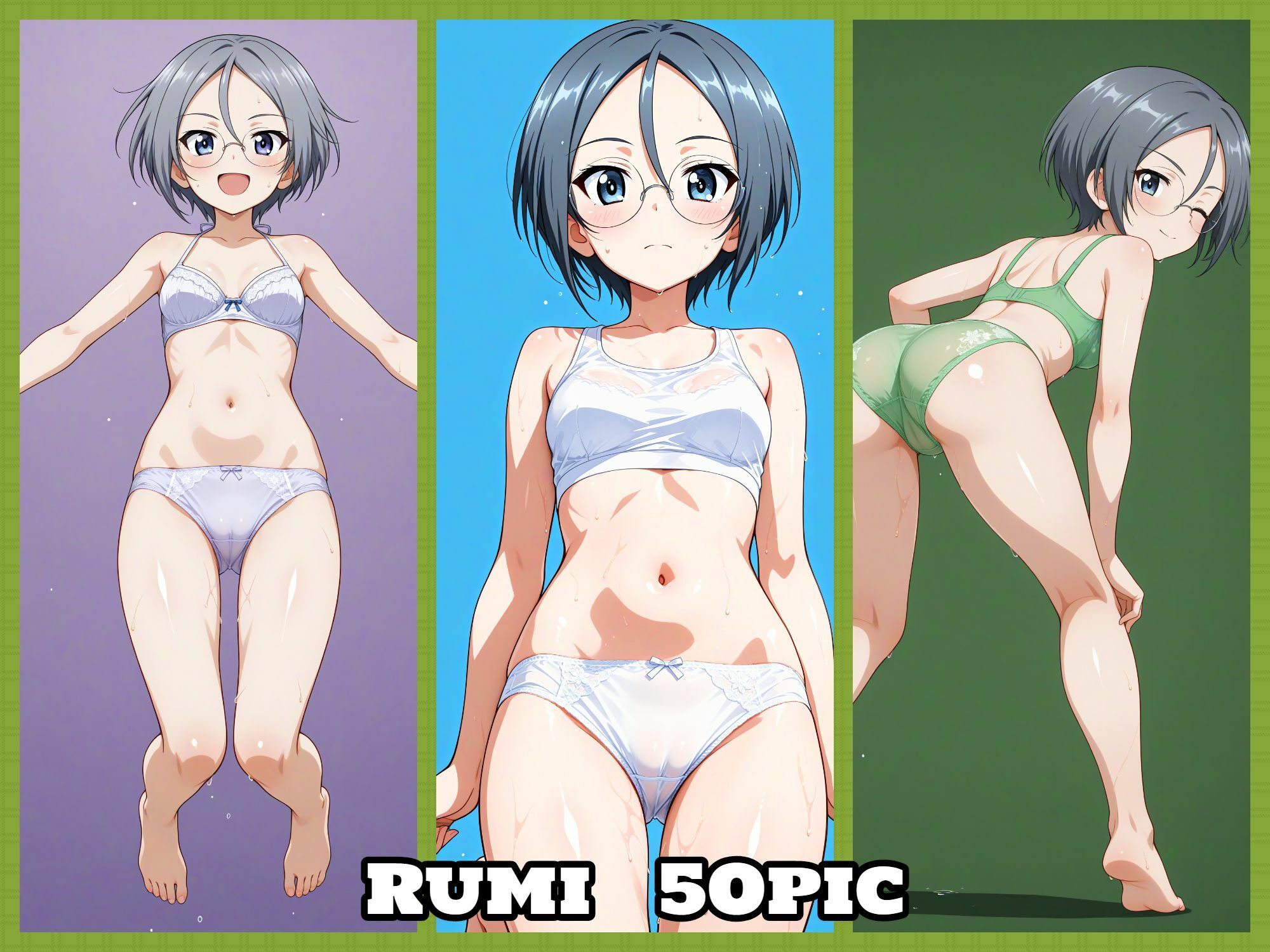 サンプル画像6:Girls underwear panties and bra 大学選抜チーム編(令和の池田亀太郎) [d_633053]